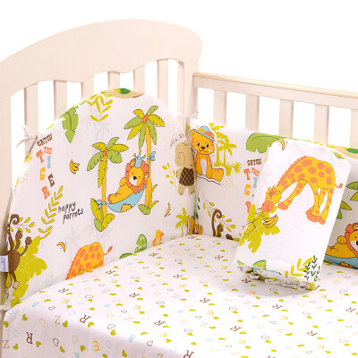 

like baby (elepbaby) cotton cribs three sets of removable washable bed by bed circumference baby bedding kit 120 * 70cm (animal kingdom