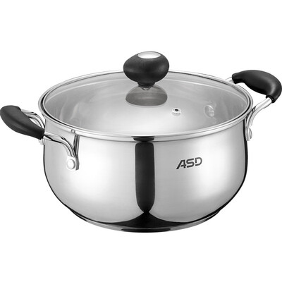 

Jingdong Supermarket Ai Shida 22CM stainless steel soup pot C1722 stew pot pot soup pot bakelite handle insulation anti-hot induction cooker available