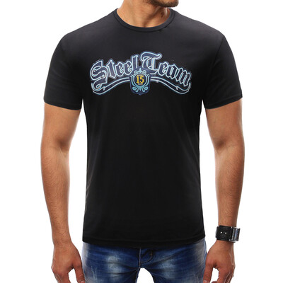 

Male 2018 Summer Brand Short Sleeve Coloured Alphabet Print T Shirt O-Neck Slim Men T-Shirt Tops Fashion Mens Tee Shirt 4XL