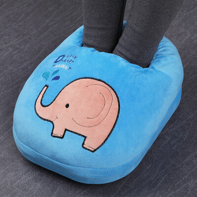 

Happy partner warm foot treasure plug electric heating shoes multi-function foot warmer foot pad removable&washable electric heating pad short leg small elephant