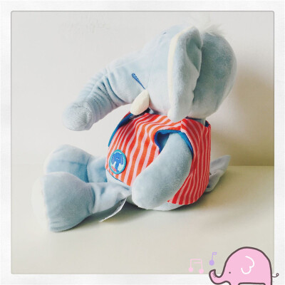 

27cm Baby Playmate Plush Elephant Toys Animal Doll Kids Birthday Gift Blue Cute Elephant Plush Dolls