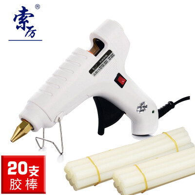 

Suoli Hot melt glue gun 10-60W glue stick 11MM Applicable process repair with switch standard 20 white glue stick SLRQ60