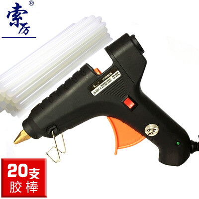 

Suoli Hot melt glue gun 15-80W glue stick 11MM Applicable process repair with switch standard 20 white glue stick SLRQ80