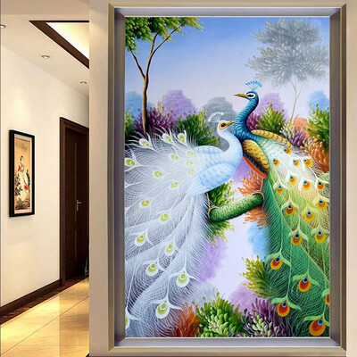 

Фото обои Цвет Павлина 3D Mural Hotel Лобби Гостиная Вход Коридор Интерьер Декор Природа Обои Нетканая Mural