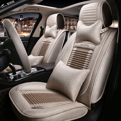 

Purple wind chime car seat four seasons universal fabric car seat cushion car seat seat cover sagitar lang line crown road BMW 5 series CRV Accord Tucson wing tiger H10 warm rice - luxury version