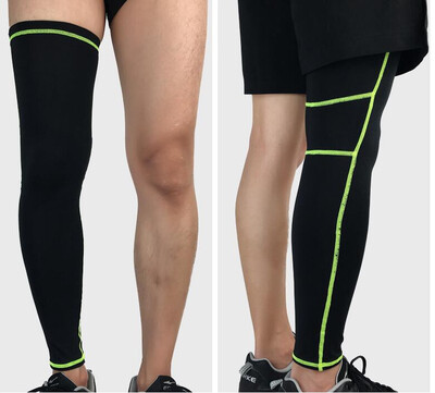 

1 pair of basketball knee pads outdoors badminton riding running gear longer breathable protective leg tight-fitting sports gloves