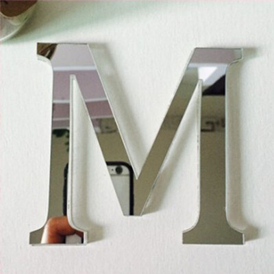 

20cmx14cmx12cmthick Big Size Wedding LOVE Letters Home decoration English 3D mirror wall Stickers Adhesive Alphabet For wall