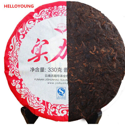 

C-PE012 Yunnan pu erh tea puer ripe organic pu er tea cooked ripe Pu'er tea 330g factory direct NO additives green food