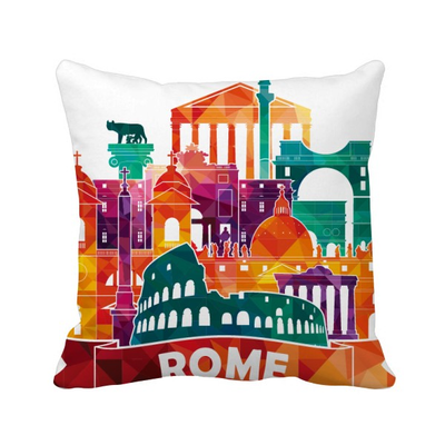 

Italy Rome Landscape Customs Landmark Square Throw Pillow Insert Cushion Cover Home Sofa Decor Gift