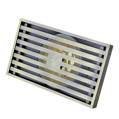 

Submarine QLTKC50-10 copper deodorant drain green bronze brushed surface large displacement shower floor drain
