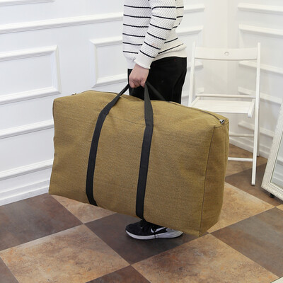 

Canvas bag extra large moving bag waterproof duffel bag thick large capacity portable travel bag 804525cm