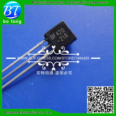 

100PCS/Lot transistor BF420 F420 TO-92 NPN 300V500MA
