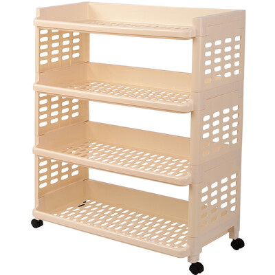 

Herb Garden Large Roller Toilet Shelf Bathroom Shelf Ivory White
