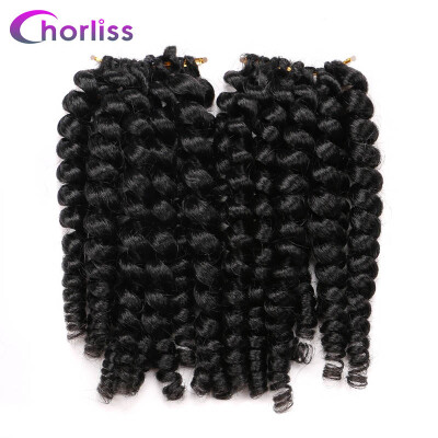 

Chorliss 8 40g Jumpy Wand Curl Twist Crochet Braid Jamaican Bounce Synthetic Braiding Hair High Temperature Fiber Purple Color