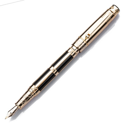 

Hero (HERO) 2065 black rod (10K) gold tip pen / ink pen / gold pen black