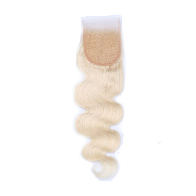 

Occident fashion Body Wave Blonde Human Hair With 44 Lace Closure Hair Piece