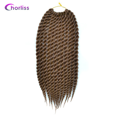 

Chorliss 12" Synthetic Ombre Color Braiding Hair Extensions Mambo Twist Crochet Braids Hair burgundy 75gpack