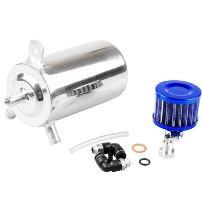 

Ryanstar Racing Universal Fuel Oil Catch Tank Fuel Aluminum With Breather Air Filter