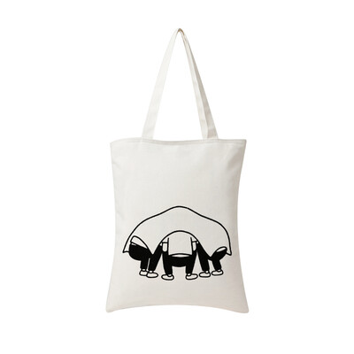 

Jiantika Original Canvas Womens Bag Shoulder Bag Trendy Simple Canvas Tote Bag College Style OW126 White