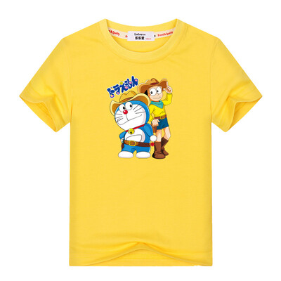 

новый летний хлопок с коротким рукавом футболка пляж отпуск футболка Западный ковбой мультфильм кошка персонализированные печатные