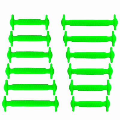 

JUP 1 Set 12 Pcs New Kids Child No Tie Shoelaces All Sneakers Applicable Shoelaces Elastic Silicone Shoelaces Sneakers Fit Belt