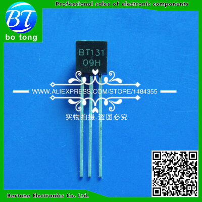 

100Pcs/Lot Triode BT131 BT131-600 Triac 600V 1A TO-92 Transistor