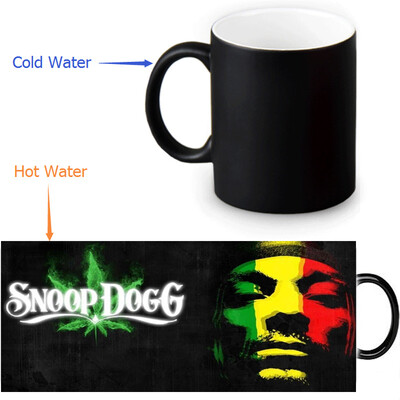 

Snoop Doggy 350ml12oz Heat Reveal Mug Color Change Coffee Cup Sensitive Morphing Mugs Magic Mug Milk Tea Cups