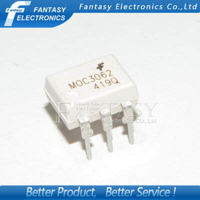 

10PCS MOC3062 DIP6 DIP new&original IC free shipping