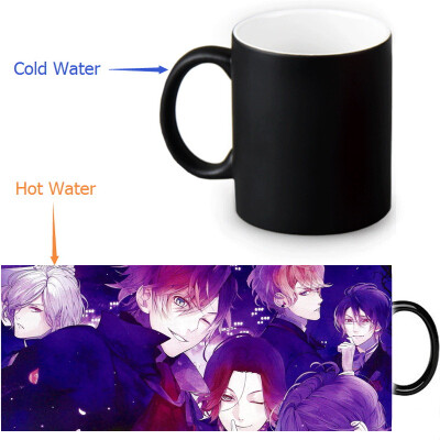 

DIABOLIK LOVERS 350ml12oz Heat Reveal Mug Color Change Coffee Cup Sensitive Morphing Mugs Magic Mug Milk Tea Cups