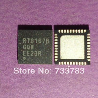 

5pcslot RT8167BGQW RT8167B Dual Single-Phase PWM Controller for CPU&GPU Core Power Supply