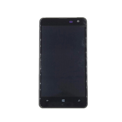 

Black For Nokia Lumia 625 LCD Display Touch Screen With Digitizer Full Assembly Bezel Frame Replacement Parts Free Shipping