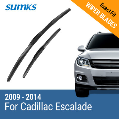 

SUMKS Wiper Blades for Cadillac Escalade 22"&22" Fit Pinch Tab / Hook Arms 2007 2008 2009 2010 2011 2012 2013 2014