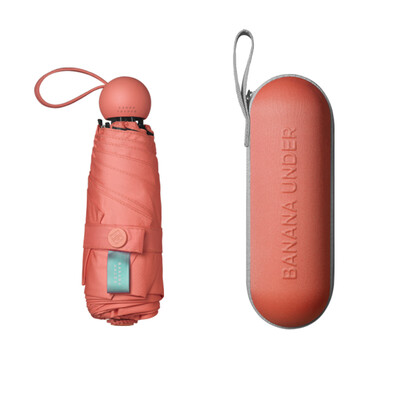 

Banana BANANAUNDER CAPSULE capsule 40 series folding umbrella with umbrella female 50 off water&rain umbrella grapefruit powder