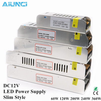 

Светодиодный драйвер Питание AC220 к DC12V 60 Вт 120 Вт 200 Вт 250 Вт 360 Вт LED адаптер Трансформаторы