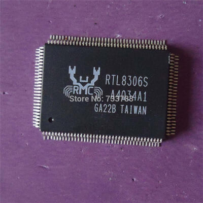 

2pcs/lot RTL8306S Single-Chip 6-Port 10/100Mbps Ethernet Switch Controller with MII/RMII Interface