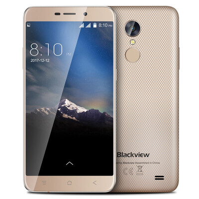 

Blackview A10 3G Smartphone Android 7.0 5.0-дюймовый MTK6580A Quad Core 1.3GHz Fingerprint Identification