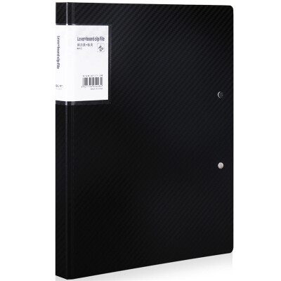 

Deli 5428 Lingya series thickening PP material folder A4 strong clip board clip only loaded black