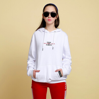 

Intercrew sweater female 2018 autumn new couple sweater Korean casual fashion couple sweater hooded three-dimensional foam letter printing ITS1TH31M white 100XL