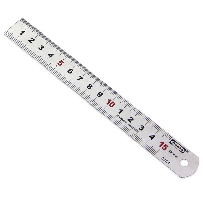 

Paola Stainless Steel Ruler Scale 15cm Metric Scale Drawing Ruler 5351