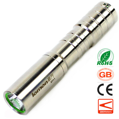 

Stainless Steel LED Flashlight 18650 Rechargeable Olight Portable Light Torch Bicycle Cycling Fishing Pocket Torchlight
