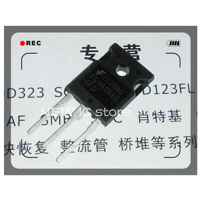 

Free Shipping 10pcs/lot FGH40N60SFD FGH40N60 40N60 TO-247 100%NEW IC