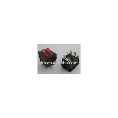 

100pcs Power Dual Lighted Snap in O/F Rocker Switch KCD212