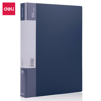

Deli deli 60 pages A4 matte information book folder office papers book dark blue 5118