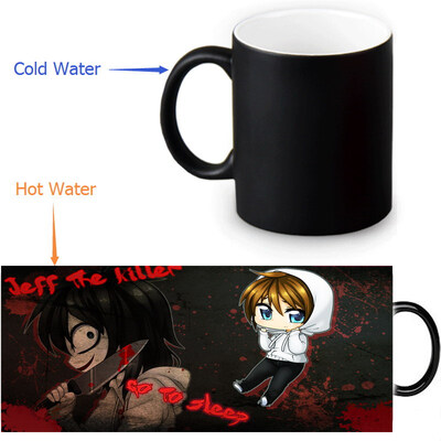

Jeff The Killer Morphing Mug Color Change Tea Cup Волшебная молочная кружка для кофе