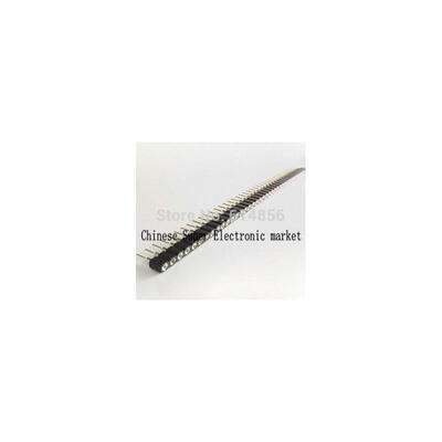 

100PCS 2.54mm pitch round holes round pins 1*40 female socket 40pin
