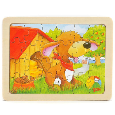 

goki Wooden Jigsaw Puzzle with Storage tray 244896pcs&4655pcs of 4 layers for kids