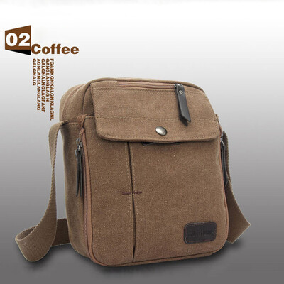 

Mens Crossbody Bag Multifunction Canvas Travel Men Messenger Bags Vintage Small Shoulder Bags