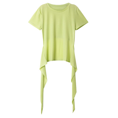 

CANIS@Fashion Women's Summer Sexy Short Sleeve Backless T Shirt Casual Tops Blouse(Green)