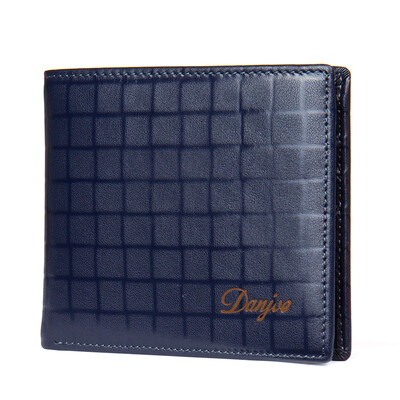 

DANJUE Men Wallets 100% Genuine Leather Purse Male Short Casual Design Brand Real Leather Money Pocket Men Card Holder