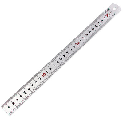 

Paola Stainless Steel Ruler Scale 30cm Metric Scale Drawing Ruler 5352